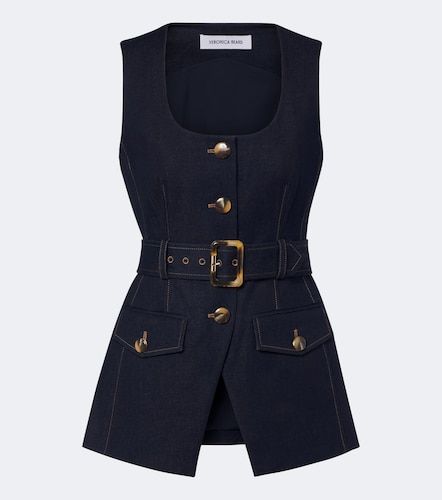 Gilet Becker en denim - Veronica Beard - Modalova