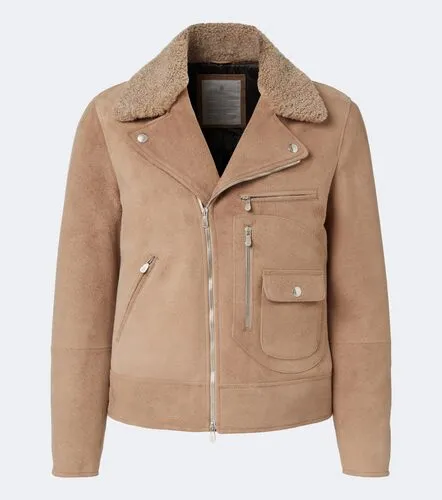 Veste en daim et shearling - Brunello Cucinelli - Modalova