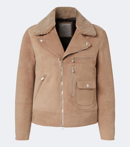 Veste en daim et shearling - Brunello Cucinelli - Modalova
