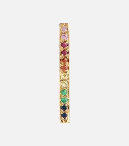 Boucles d'oreilles Rainbow en or 14 ct avec rubis, émeraudes et saphirs - Sydney Evan - Modalova