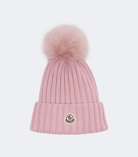 Moncler Bonnet en laine vierge - Moncler - Modalova