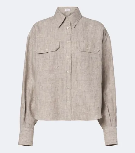 Brunello Cucinelli Chemise en lin - Brunello Cucinelli - Modalova