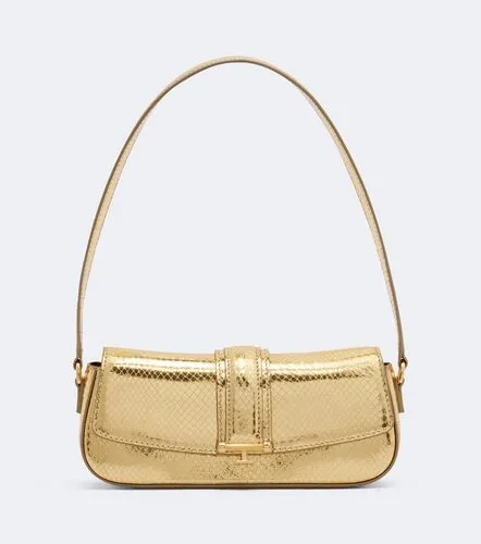 Sac Bodrum en cuir métallisé - The New Arrivals Ilkyaz Ozel - Modalova