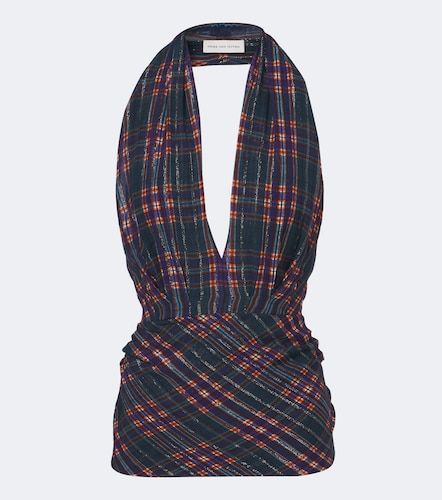 Top en lamé à carreaux - Dries Van Noten - Modalova