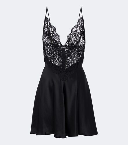 Robe en dentelle et satin de soie - Rodarte - Modalova