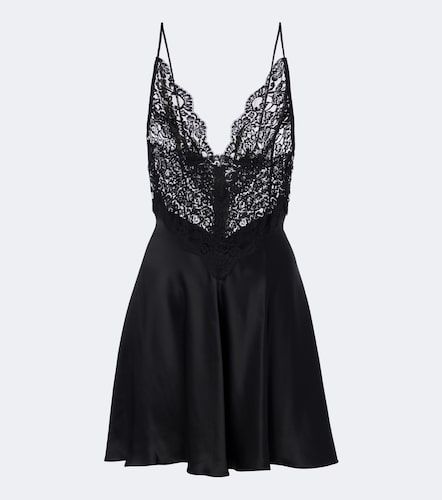 Robe en dentelle et satin de soie - Rodarte - Modalova