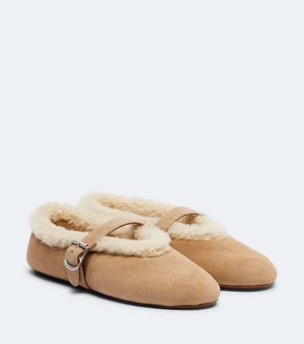 Alaïa Ballerines en daim et shearling - Alaia - Modalova