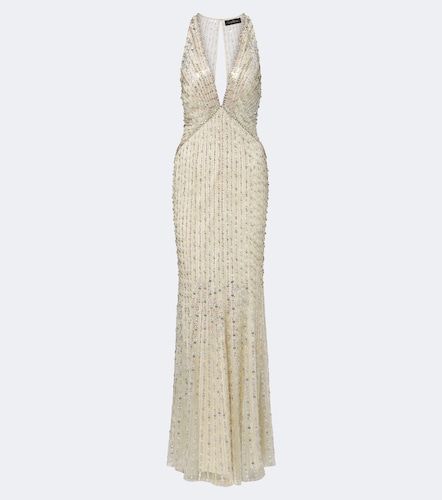 Robe longue Atlas à ornements - Jenny Packham - Modalova