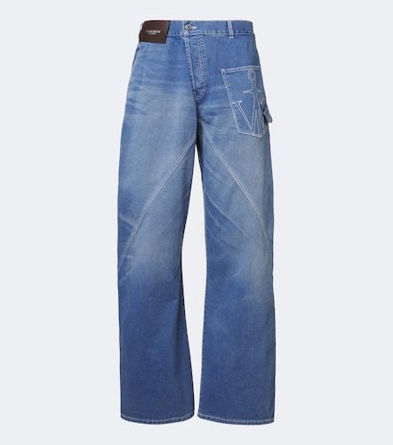 Jean straight Twisted à broderies - JW Anderson - Modalova