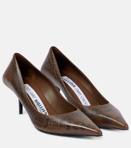 X Jean Paul Gaultier  Escarpins Tattoo en cuir - Jimmy Choo - Modalova