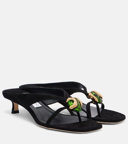 Mules Emeri en daim à ornements - Jimmy Choo - Modalova