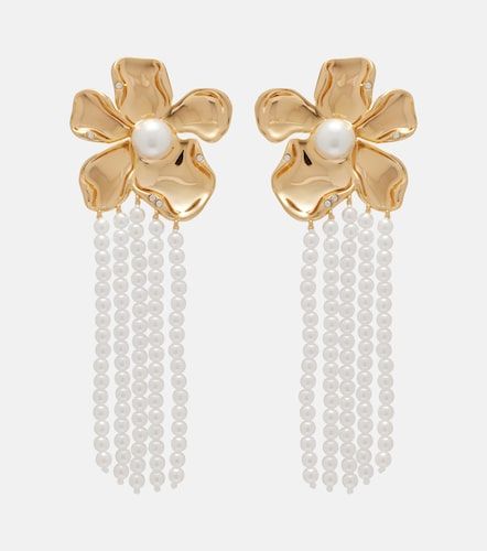 Boucles d'oreilles à perles fantaisie - Self-Portrait - Modalova