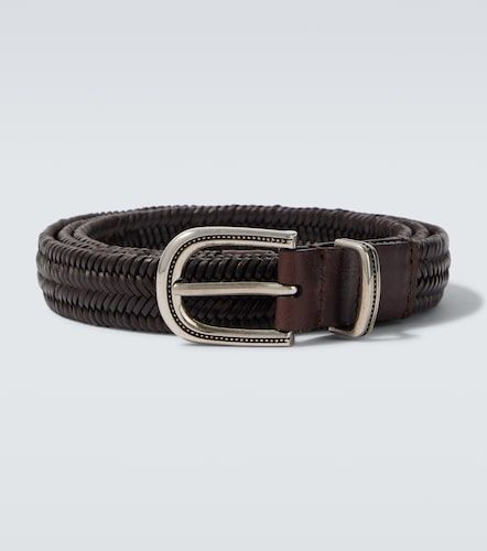 Ceinture en cuir tressé - Brunello Cucinelli - Modalova