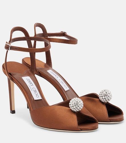 Sandales Sacora 85 en satin à ornements - Jimmy Choo - Modalova