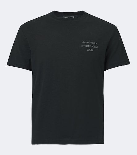 T-shirt en coton mélangé à imprimé - Acne Studios - Modalova