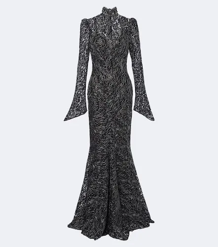 Robe longue Votiva en guipure - De La Vali - Modalova