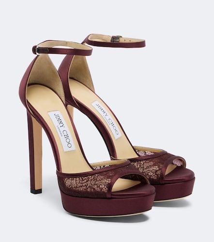 Sandales Pattie à plateau en dentelle - Jimmy Choo - Modalova