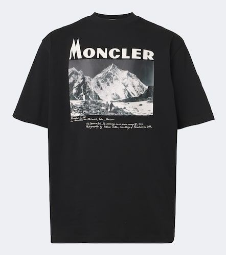 T-shirt en coton à imprimé - Moncler - Modalova