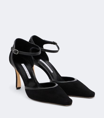 Escarpins Verdusan en daim et cuir - Manolo Blahnik - Modalova