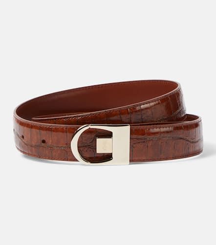 Ceinture rversible en cuir emboss - Saint Laurent - Modalova