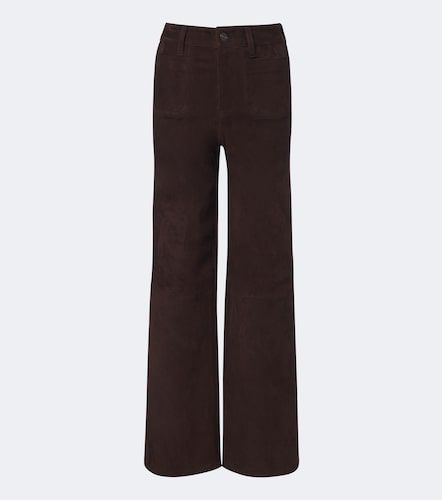 Pantalon ample Le Slim Palazzo en daim - Frame - Modalova