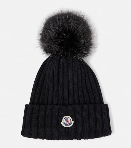 Moncler Bonnet en laine à logo - Moncler - Modalova