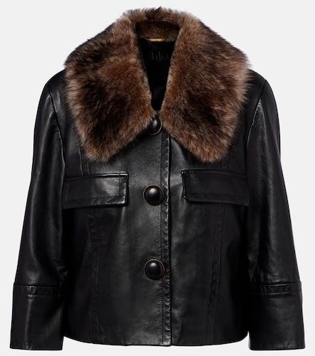 Chloé Veste en cuir et shearling - Chloe - Modalova