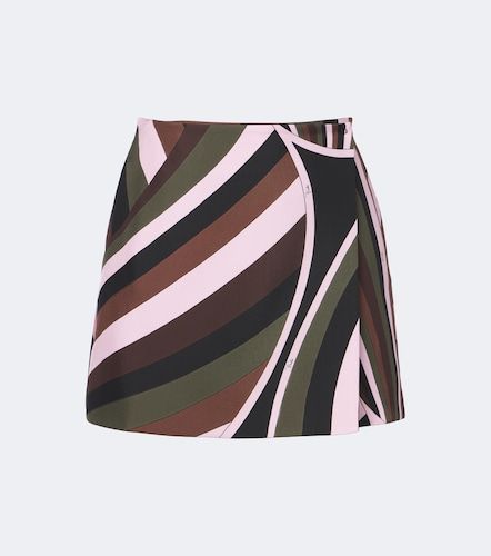 Mini-jupe portefeuille Iride en soie - Pucci - Modalova