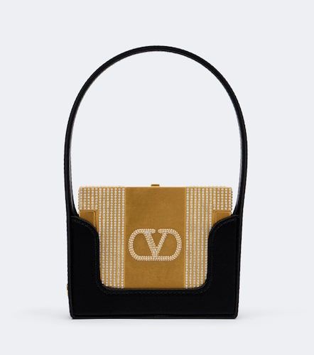 Pochette Minaumorphe en satin à cristaux Swarovski® - Valentino Garavani - Modalova
