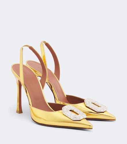 Escarpins slingback Camelia en cuir - Amina Muaddi - Modalova