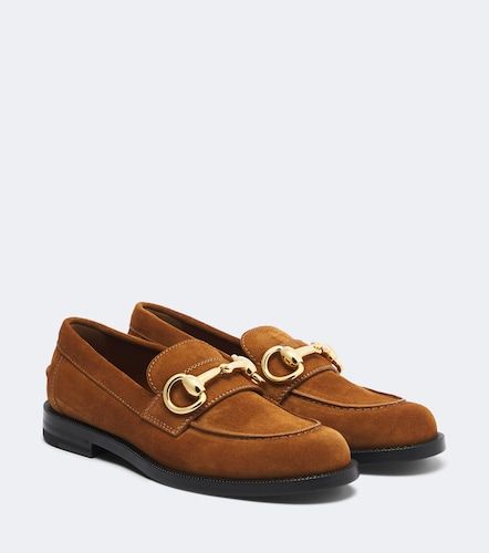 Mocassins Boulevard Horsebit en daim - Gucci - Modalova