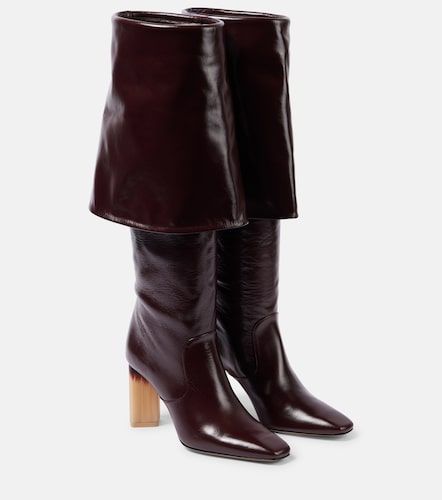 Chloé Bottes Georgia 90 en cuir - Chloe - Modalova
