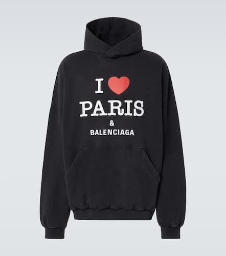 Sweat-shirt à capuche I Love Paris en coton - Balenciaga - Modalova