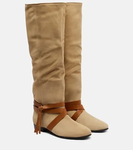 Bottes Silmon en daim et cuir - Isabel Marant - Modalova