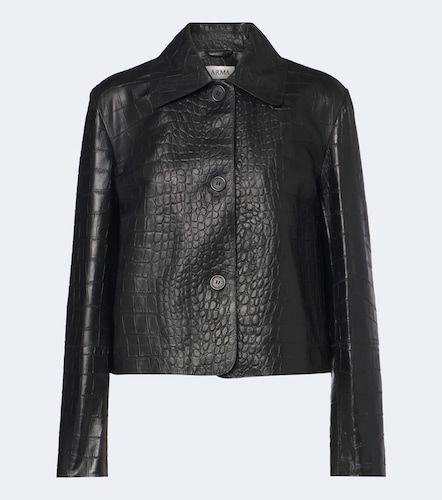 Veste courte Emy en cuir façon croco - Arma - Modalova