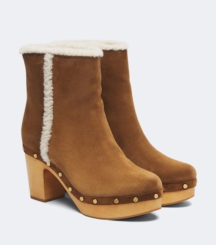 Bottines Loreen en daim à clous - Veronica Beard - Modalova