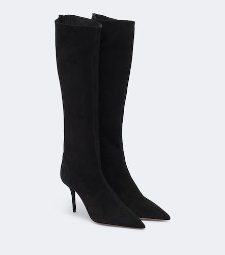 Bottes Saint Honore 85 en daim - Aquazzura - Modalova