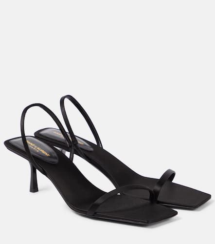 Sandales Jaspe 55 en satin - Saint Laurent - Modalova