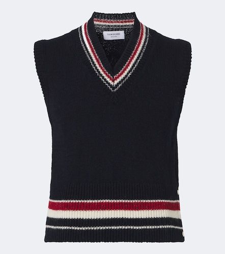 Pull sans manches en laine et mohair - Thom Browne - Modalova