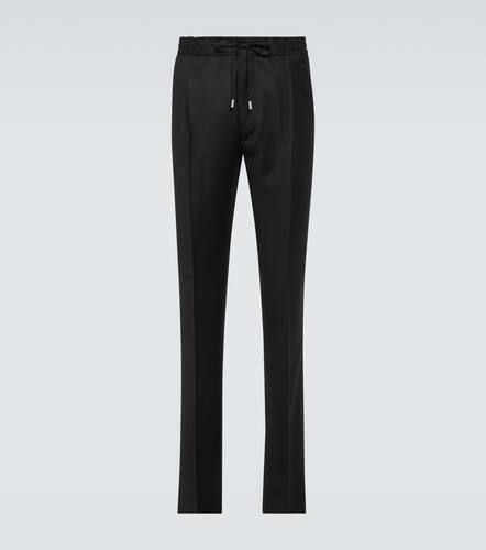 Pantalon slim en laine et cachemire mélangés - Lardini - Modalova