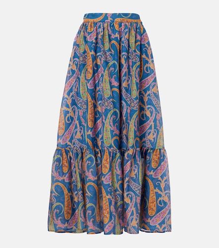 Etro Jupe longue en coton et soie - Etro - Modalova