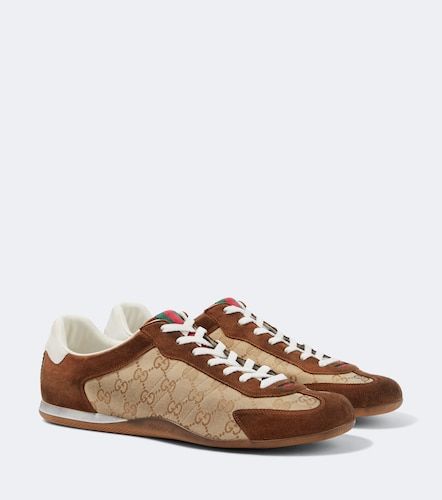 Baskets Shift en toile GG et daim - Gucci - Modalova