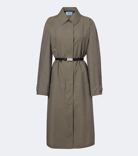 Prada Trench-coat à carreaux - Prada - Modalova