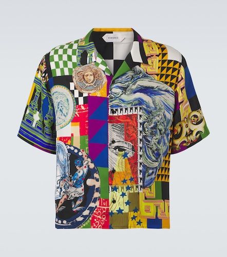 Chemise de bowling Medusa en soie - Versace - Modalova