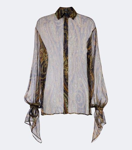 Etro Chemise en soie mélangée - Etro - Modalova