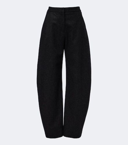 Alaïa Pantalon barrel en laine vierge - Alaia - Modalova