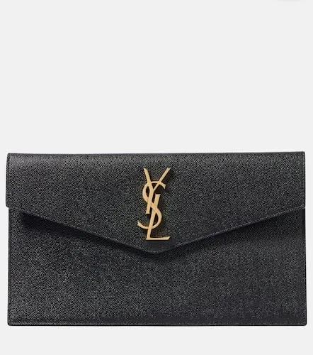 Pochette Uptown en cuir - Saint Laurent - Modalova
