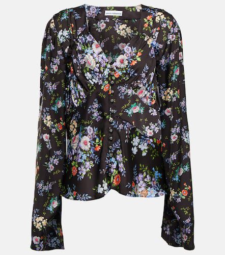 Rabanne Blouse en satin à fleurs - Rabanne - Modalova