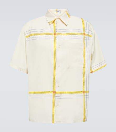 Chemise en soie et coton à carreaux - Loewe - Modalova