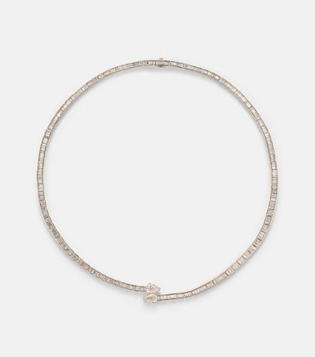 Choker Saturn en or 18 ct et diamants - Anita Ko - Modalova